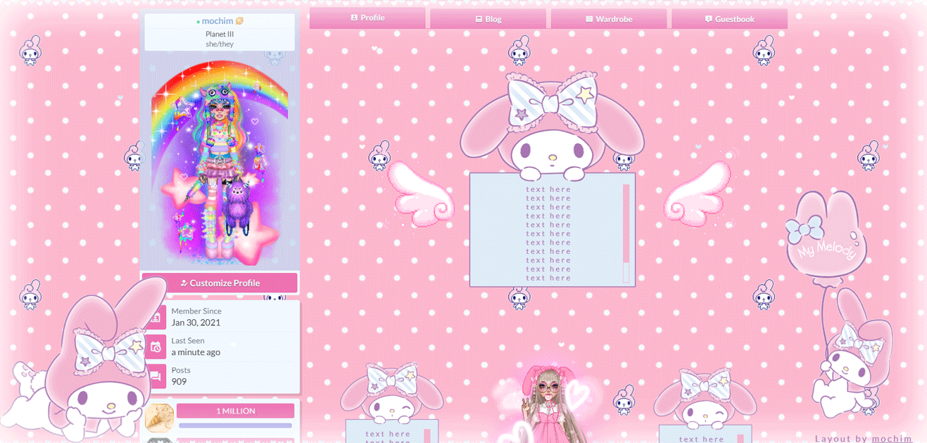 my melody layout